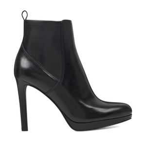 NINE WEST Quillin Leather Ankle Bootie